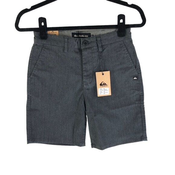 Quiksilver Boys Stretch Denim Shorts Gray Size 26/12 - Picture 1 of 5